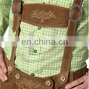 2016 Wholesale Oktoberfest Men Knee Lederhosen (Bavaria Clothing) thumbnail-4