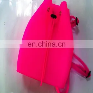 Hot Sale En-friendly Candy Colors Backpack Silicon Rubber Kids School Bag thumbnail-3