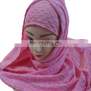 Solid Pink Color Scarf / Latest Hijab Scarves Headscarf For Casual Daily Wear / Party Wear Stoles 2017 / Ocassion Wear Pashmina thumbnail-5
