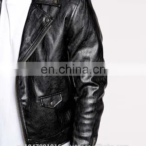 2014 Fashion Colletctions Men's Faux Leather Jacket thumbnail-3