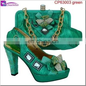 Italian Shoes and Bags to Match Women Ladies Shoes Wholesale African Shoes and Bag thumbnail-5