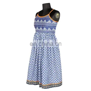 100% COTTON STRAP DRESS FOR TEENAGER GIRLS thumbnail-3