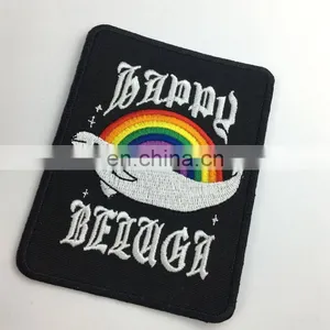 Factory Price Custom Polyester Sequin Embroidered Woven Patch for Hat ,clothings or Gift thumbnail-2