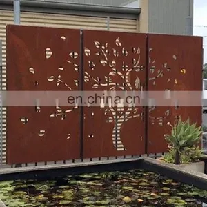 Corten Steel Fence Corten Steel Cladding thumbnail-4