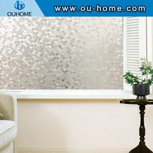 H4506 Opaque Frosted Window Films Static Cling Privacy Glass Stickers thumbnail-2
