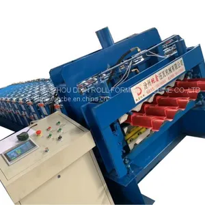 Double Layer Galvanized Roofing Sheet Roll Forming Machine thumbnail-1
