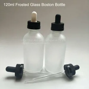 15ml 30ml 60ml 120ml Boston Round Boston Clear&Frosted Glass Bottle thumbnail-3