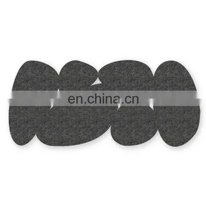 Modern Minimalist Wool Felt Rug, Corridor Rug, Eco Friendly Boho Rug thumbnail-3