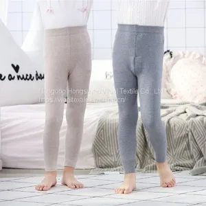 Multiple Colors Autumn Kids Wool Cashmere Knit Pure Long Cashmere Pants thumbnail-3