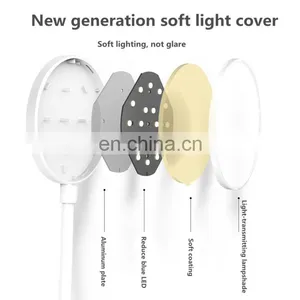 Newest USB Rechargeable LED Touch 3 Modes Clip Desk Lamp Eye Protection Table Lamp for Study thumbnail-7