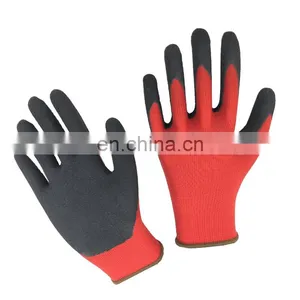 13 Gauge Polyester Liner Latex Sandy Coated Work Gloves With EN388 2121 thumbnail-1