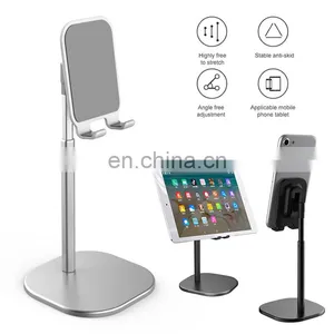 Portable Silicone Aluminum Universal Tablet Phone Holder Desk Stand For Cell Phone Table Holder thumbnail-2