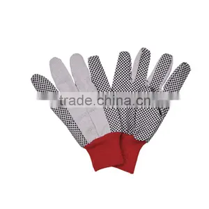 High Quality Jersey Cotton Gloves With PVC Dots LG078 thumbnail-2