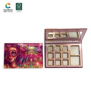 Wholesale 24 DIY Pigment Empty Magnetic Luxury Eyeshadow Palette Empty Makeup Color Custom Private Label Eyeshadow Palette thumbnail-3