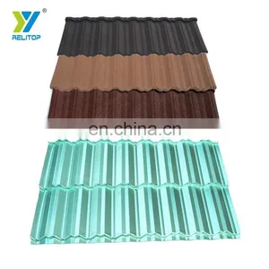Modern Style Nosen Type Stone Coated Steel Roof Tile 0.3mm 0.35mm 0.4mm 0.5mm Metal Roofing Sheet thumbnail-2