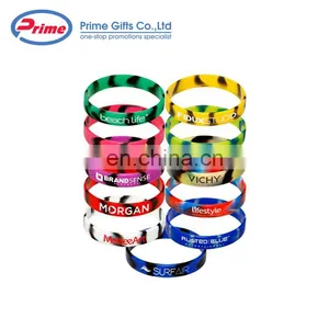 Wholesale Colorful Custom Silicone Bracelet Wristband thumbnail-2