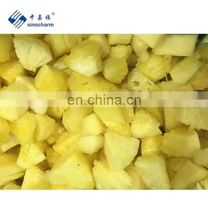 IQF Wholesale Bulk Price Pineapple Cuts Frozen Sweet Pineapple Chunks thumbnail-1