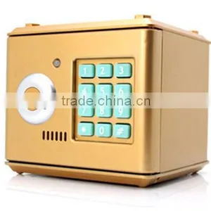 Plastic Piggy Bank With Key and Password Mini Box Safety Box Cute Money Box Saving Bank thumbnail-5