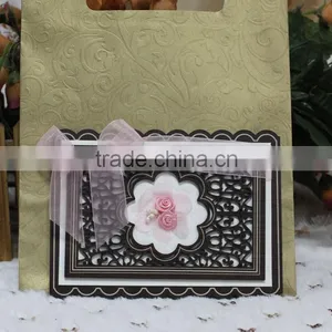 Wholesale Wood Laser Cut Lovely Handmade Wedding Card Designs thumbnail-1