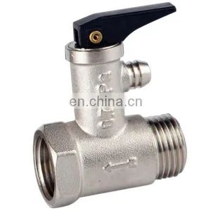 Electric or Solar Water Heater Brass Safety Valve 1/2