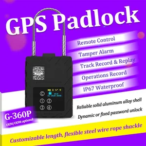 G360P Touch Keyboard Password Intelligent Logistics GPS Tracker Waterproof Aluminum Alloy Remote Control Lock thumbnail-1