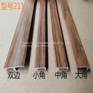 Solid Wood Composite Wood Floor Threshold Sealing Strip PVC Door Crossing Strip T-shaped Buckle Laminate Floor Sealing Line thumbnail-1