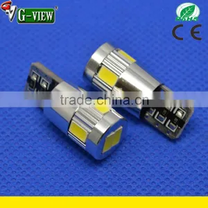 High Light T10 168 6 SMD 5630 LED Bulb Error Free Car Canbus Light 210LM HGCA Led Car Light thumbnail-5