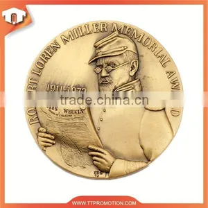 OEM Souvenir Gold Plated Tungsten Coin thumbnail-3