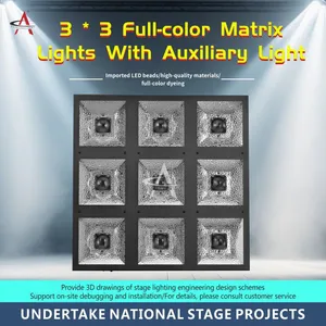 JZ940L 3x3 Matrix Light 9x40W Full Color 4in1 RGB LED Stage Effect Light thumbnail-3