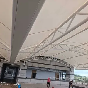 Membrane Structure Daylighting Roof, Glass Daylighting Roof, pc Polyurethane Sunlight Panel Sunshade Awning, Frp Fiberglass Tile Daylighting Roof, With Numerous Cases and Convenient After-sales Service thumbnail-3