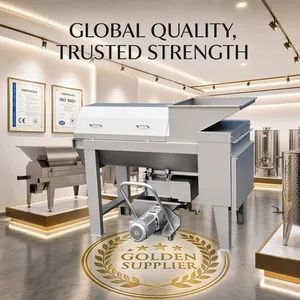 Food Grade Stainless Steel Grape Destemmer and Crusher Machine Professional Fruit Grinder for Wine and Juice Production thumbnail-5