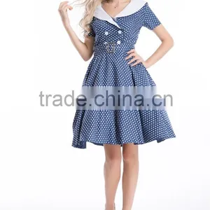 Bestdress Audrey Vintage Black 1950's Swing Pin up Vintage Rockabilly Retro Dresses thumbnail-3