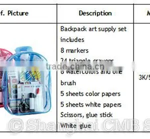 Study Set Pvc Transparent School Bags for Kids thumbnail-5