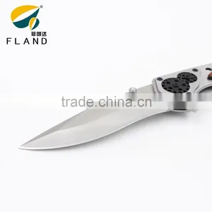 Yangjiang Factory Supply Gear Desgin Bearing Knife Pivot Stainless Steel Titanium Hunting Knife thumbnail-6