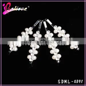 Cheap Fashion Hair Clip Accessories Ladies Rhinestone Hair Clip Pearl Hair Pins thumbnail-1