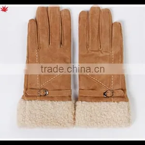 Ladies Fashion Thick Double Face Winter Integration Fur Gloves thumbnail-1