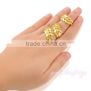 Cubic Zirconia Gold Jewelry Dubai Gold Latest Gold Finger Ring Designs thumbnail-2