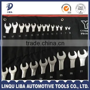 Chrome Plated Forged Carbon Steel One Open End Spanner Set thumbnail-2