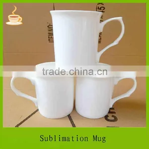11oz White Blank Sublimation Coating Ceramic Mugs With Ear Handle thumbnail-1