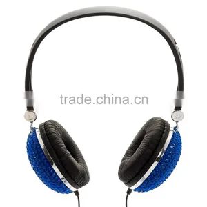Crystal Rhinestone DJ Over-Ear Headphones thumbnail-2