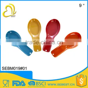 Euro Food Stardard Wholesale Melamine Bamboo Colorful Spoon Rest thumbnail-1