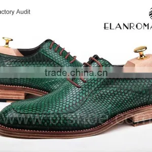 Snake Skin Fashion Oxford Shoes Handmade Goodyear Shoes Dress Shoes thumbnail-4