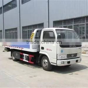 3-6tons Mini Small Road Towing Truck Heavy Flat Bed Wrecker With Hydraulic Crane for Sale thumbnail-1
