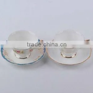 High-grade Romantic Colourful Handpaingting Porcelain Coffee Cup With Beautiful Design thumbnail-1