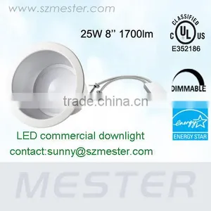 Hot Sale 100-227V 8inch 25w Recessed Commercial Led Downlight UL Energy Star thumbnail-1
