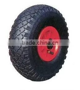 Pneumatic Rubber Wheel With Plastic Rim thumbnail-1