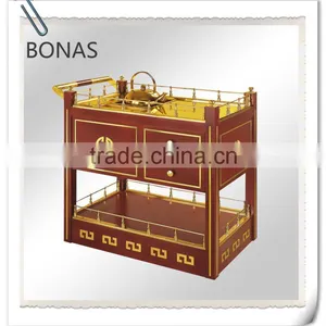 Royal Abalone Wooden Trolley Cart thumbnail-1