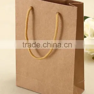 Custom Design Printed Shopping Brown Kraft Paper Bag thumbnail-3