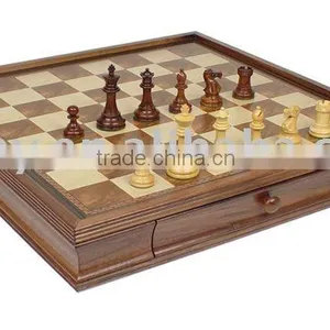 Walnut Wooden Chess Box thumbnail-1