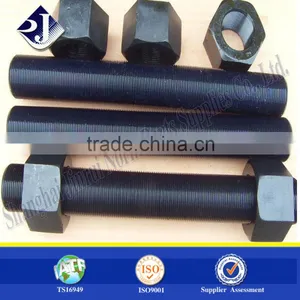 Hot Sale Stud Bolt and Nut High Strength Stud Bolt and Nut Black Finished B7 Metric Size Stud Bolt thumbnail-4